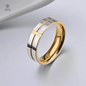 Bague or Templiers inspirée par Hugues de Payns