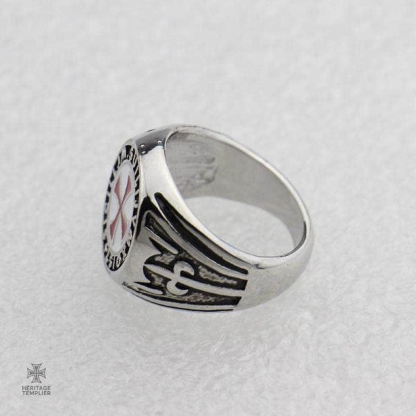 Bague chevalière inspirée des Templiers