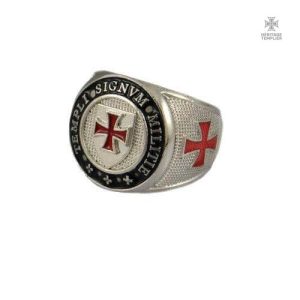 Bague Templier Milites Templi, symbole historique et élégant
