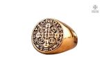 Bague Templier Or de l'Ordre de Saint-Benoît