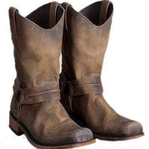 Bottes Templiers Cuir Marron Stylées et Confortables