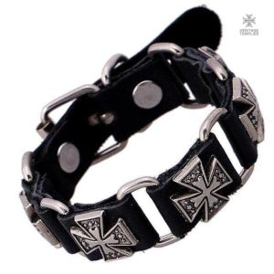 Bracelet Templier Croix du Sacre élégant et symbolique