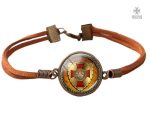 Bracelet Templier avec symbole du Bouclier du Temple