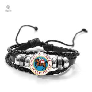 Bracelet Templier avec Sceau de l'Ordre
