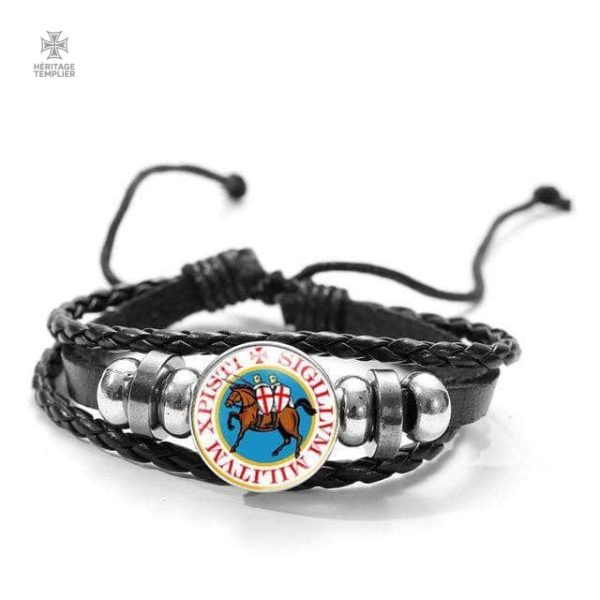 bracelet-templier-sceau-de-lordre-1 Bracelet Templier avec Sceau de l'Ordre