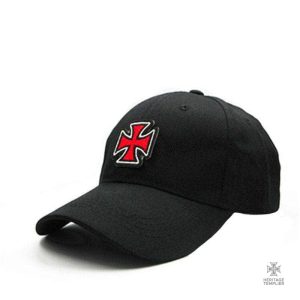 Casquette Templier Croix de Vermeille en style baseball