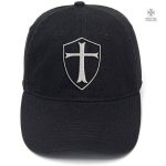 Casquette Templier Noir Clair en tissu léger et stylé