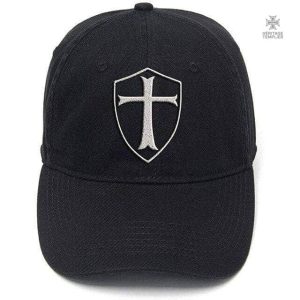 Casquette Templier Noir Clair en tissu léger et stylé