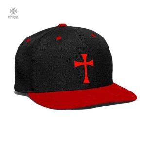 Casquette Templier noir et rouge