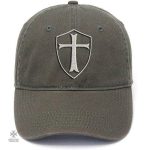 Casquette Templier verte en tissu durable pour un style unique