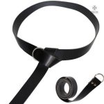Ceinture Templier noire élégante et robuste