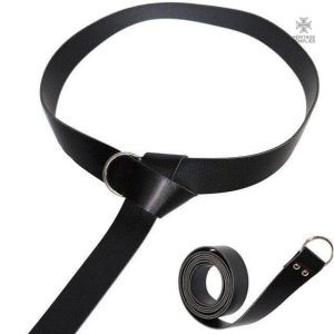 Ceinture Templier noire élégante et robuste