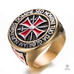 Bague Templier Chevalière Or Non Nobis