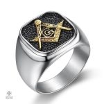 Bague Franc-Maçon La Fayette en métal élégant