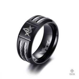 Bague Franc-Maçon Impartialité, symbole d'égalité et de justice