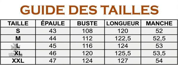 Costume de Templier incluant une cape élégante