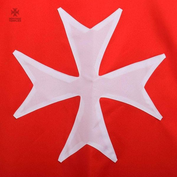 Cape Hospitalier Rouge idéale pour votre costume de Templier