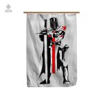 Drapeau Templiers Soldat du Temple en tissu résistant