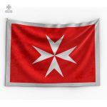 Drapeau Templier de l'Ordre de Malte, symbole historique