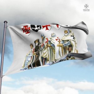 Bannière des Templiers - Décoration historique et emblématique