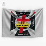 Drapeau Templier In Hoc Signo Vinces, symbole de bravoure