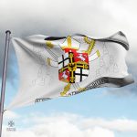 Drapeau Templiers - Design distinctif avec badge emblématique
