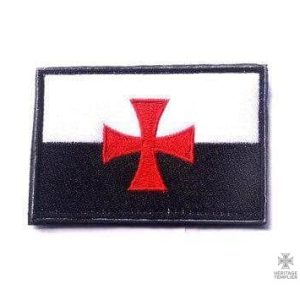 Écusson Templier avec drapeau de l'Ordre