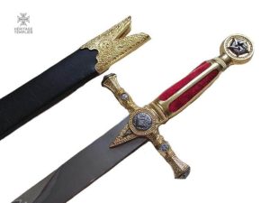 Épée Maçonnique Conquérant en décoration templière