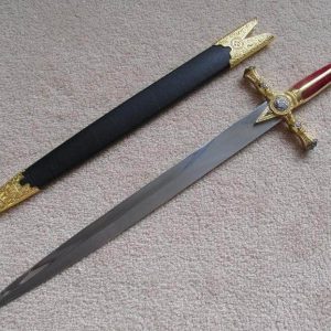 Détails de l'épée maçonnique pour collectionneurs templiers