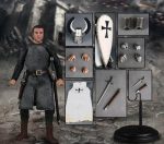 Détails de la figurine Templier, chevalier en armure historique