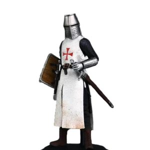 Figurine Chevalier Templier en pose héroïque