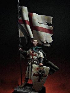 Figurine de Templier représentant l'emblème de l'Ordre