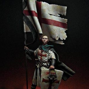 Figurine de Templier représentant l'emblème de l'Ordre