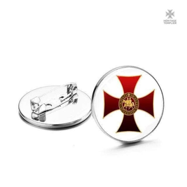 insigne-croix-rouge-1 Insigne Templier avec la Croix de l'Ordre emblématique