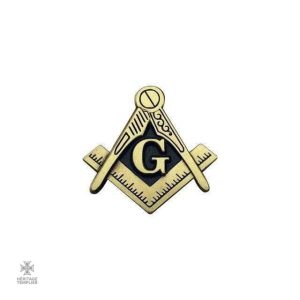Insigne Franc-Maçon G en métal