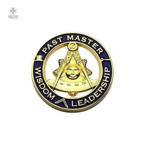 Insigne Franc-Maçon "Past Master" en métal doré