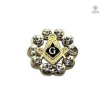 Insigne Franc-Maçon en zircon