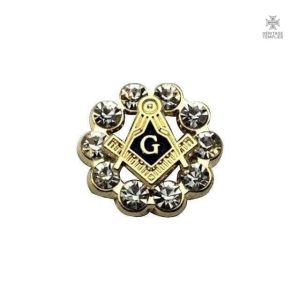 Insigne Franc-Maçon en zircon
