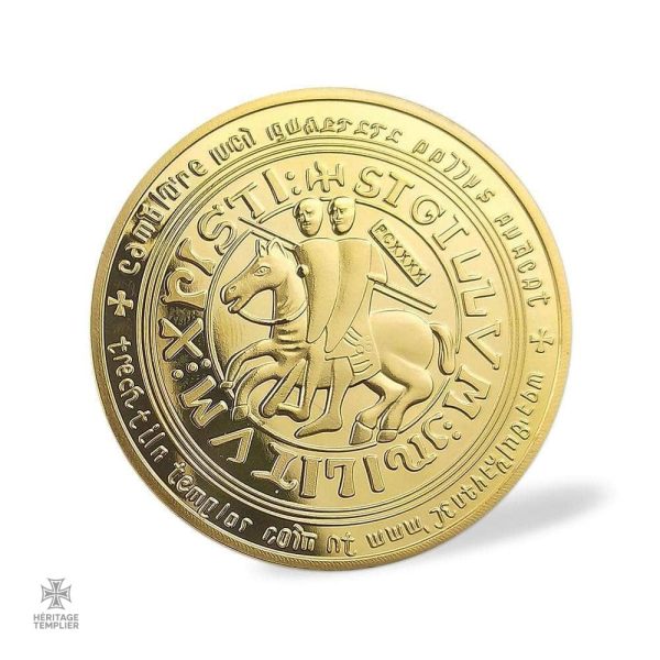 Lot de 5 pièces de monnaie Templier rouge