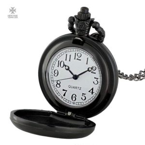 Montre de poche Templier noire, un accessoire raffiné