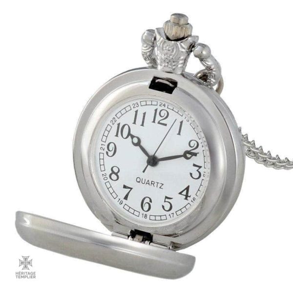 Montre de poche Templier en argent, style classique et raffiné