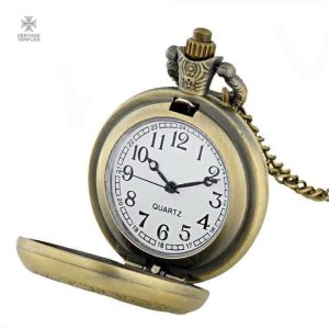 Montre de poche Templiers en or, design inarrêtable