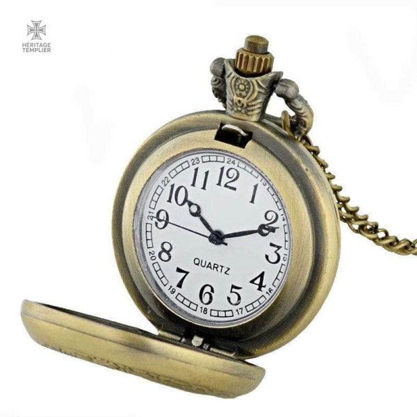 Montre de poche Templiers en or, design inarrêtable