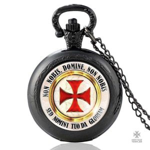 Montre Templier Non Nobis Domine en noir