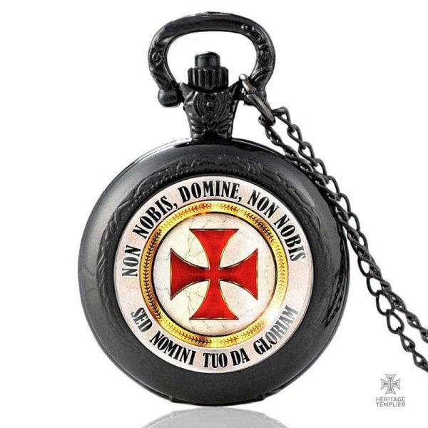 Montre Templier Non Nobis Domine en noir