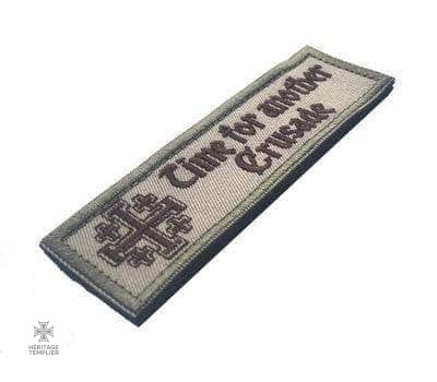 patch-time-for-another-crusade-marron-1 Écusson Templier "Time for Another Crusade" Marron