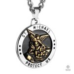 Pendentif Templier Chevalier Ailé en métal argenté
