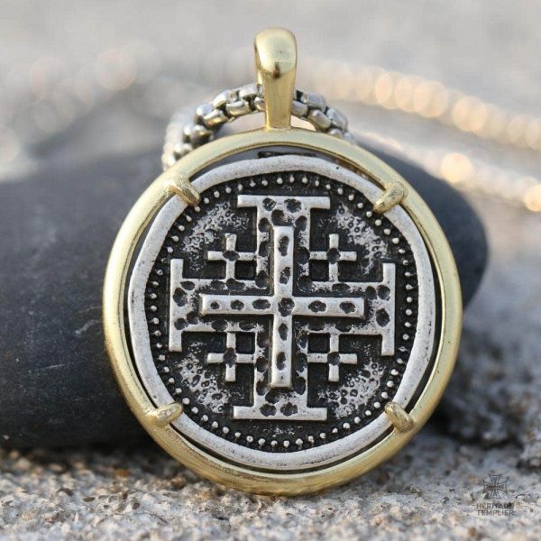 Bijou Pendentif Templier symbolisant la foi