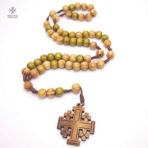Pendentif templier avec symbole du Saint-Sépulcre