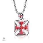 Pendentif Templier en Croix de Malte, bijou symbolique